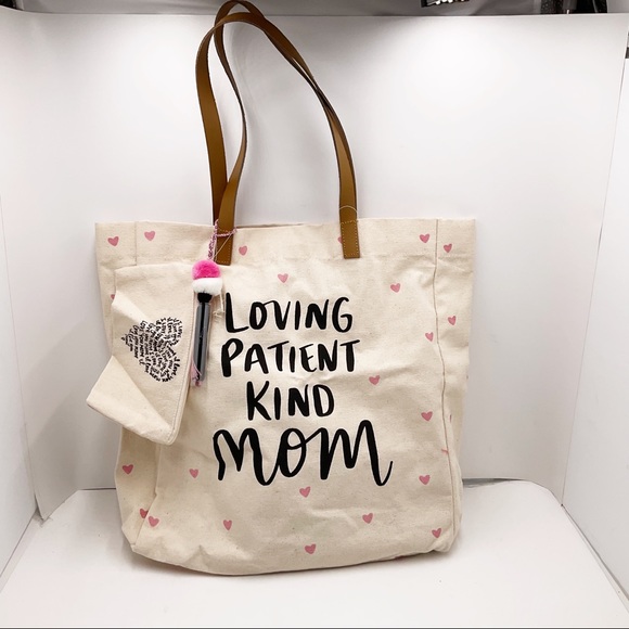 🆕{Eccolo} Canvas Pom Pom Tote Dayna Lee Collection - Picture 12 of 16